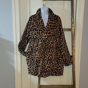 Leopard Print Jacket, s/m/l, womens